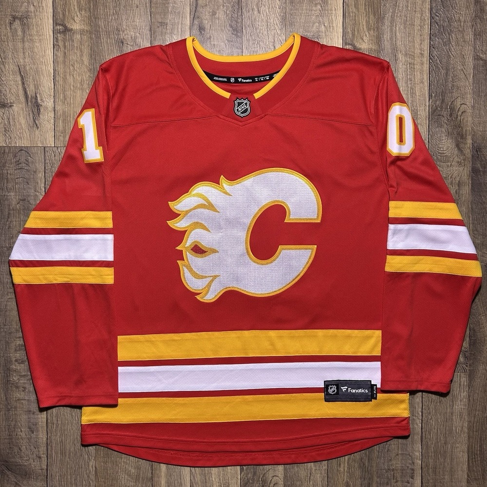 New Calgary Flames Jonathan Huberdeau Fanatics NHL Hockey Home Jersey Sz XL $175